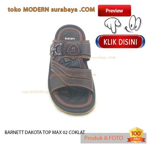 BARNETT DAKOTA TOP MAX 02 COKLAT sandal pria sandal selop