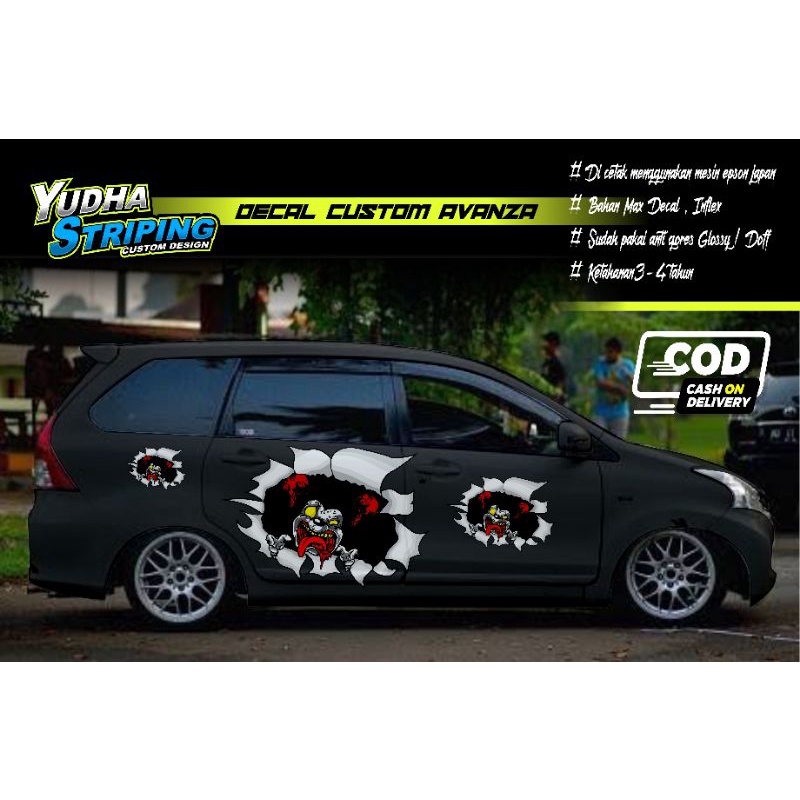 STICKER VARIASI AVANZA, VIOS, YARIS, CAYLA, AYLA, DLL