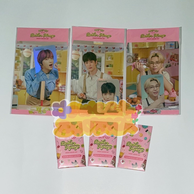 NCT 127 MD BAKER HOUSE HOLO PC RANDOM RECIPE SEALED HAECHAN JOHNNY JAEHYUN