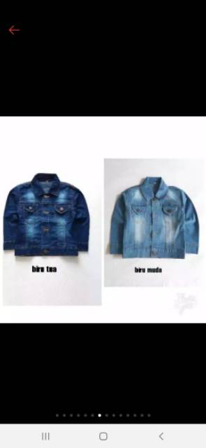 Jaket jeans anak