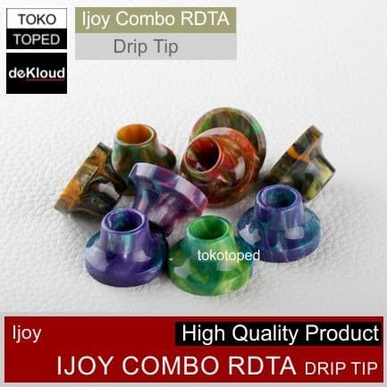 AN Ijoyy Combo 25mm Drip Tip | resin driptip top cap 25