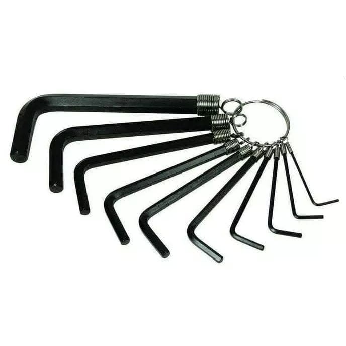 0458 Kunci L Set isi 10pcs Hex Key Ring Set 10pcs