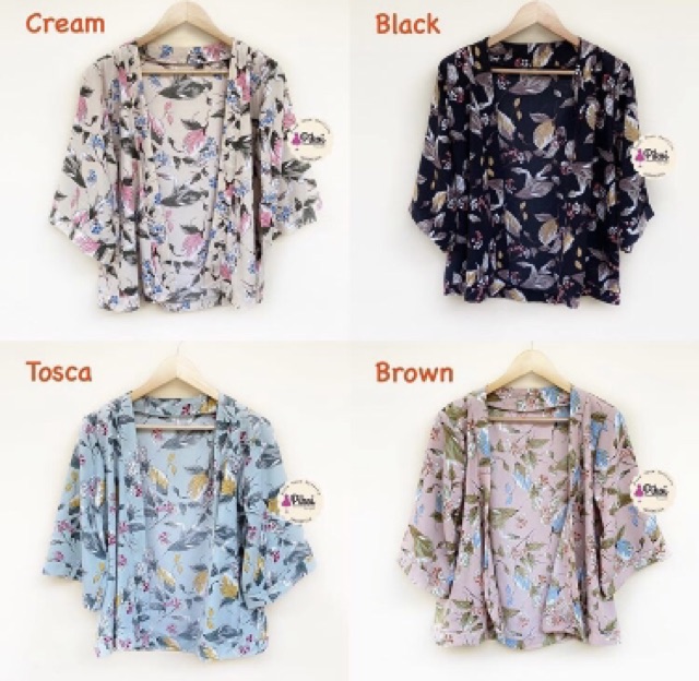 Cardigan wanita murah / cardigan pantai lucu / cardigan satin murah / cardigan hawaii summer lu 2240