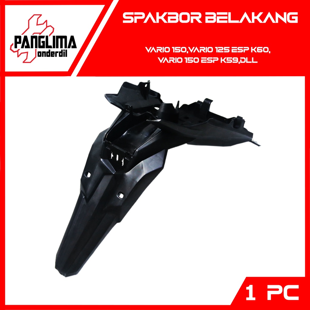 Spakbor Belakang Vario 125-150 eSP LED K60-K59 2015-2017 Spakboard-Slebor-Spak Bor-Board-Cecepet-Buntut Merk WIN