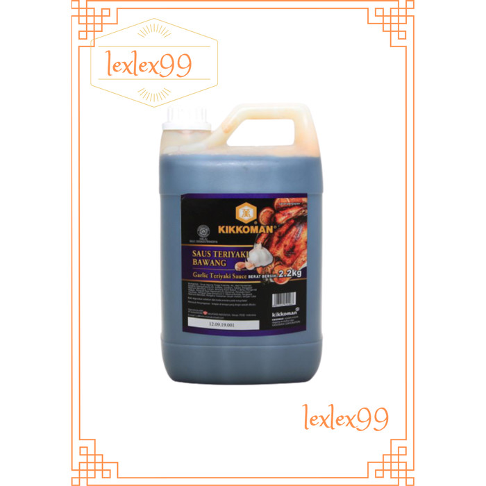 

Ready- Kikkoman Saus Teriyaki Bawang / Sauce Garlic Teriyaki Jerigen 2L/2.2Kg - Standar