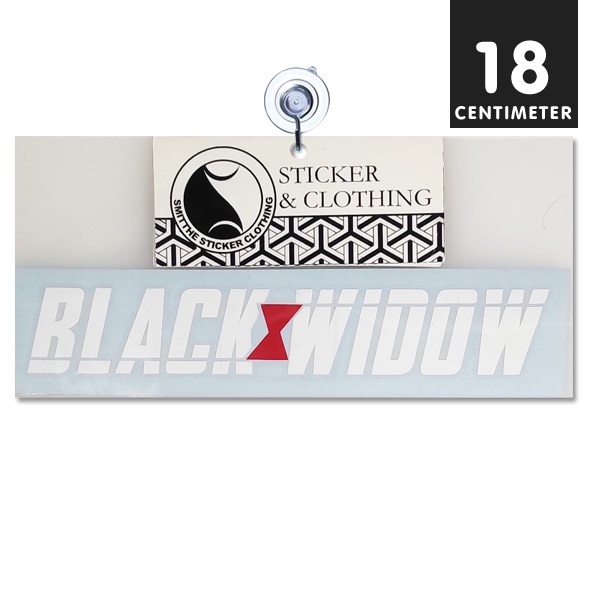 Stiker Black Widow Movie Cutting Sticker Aksesoris Mobil Motor