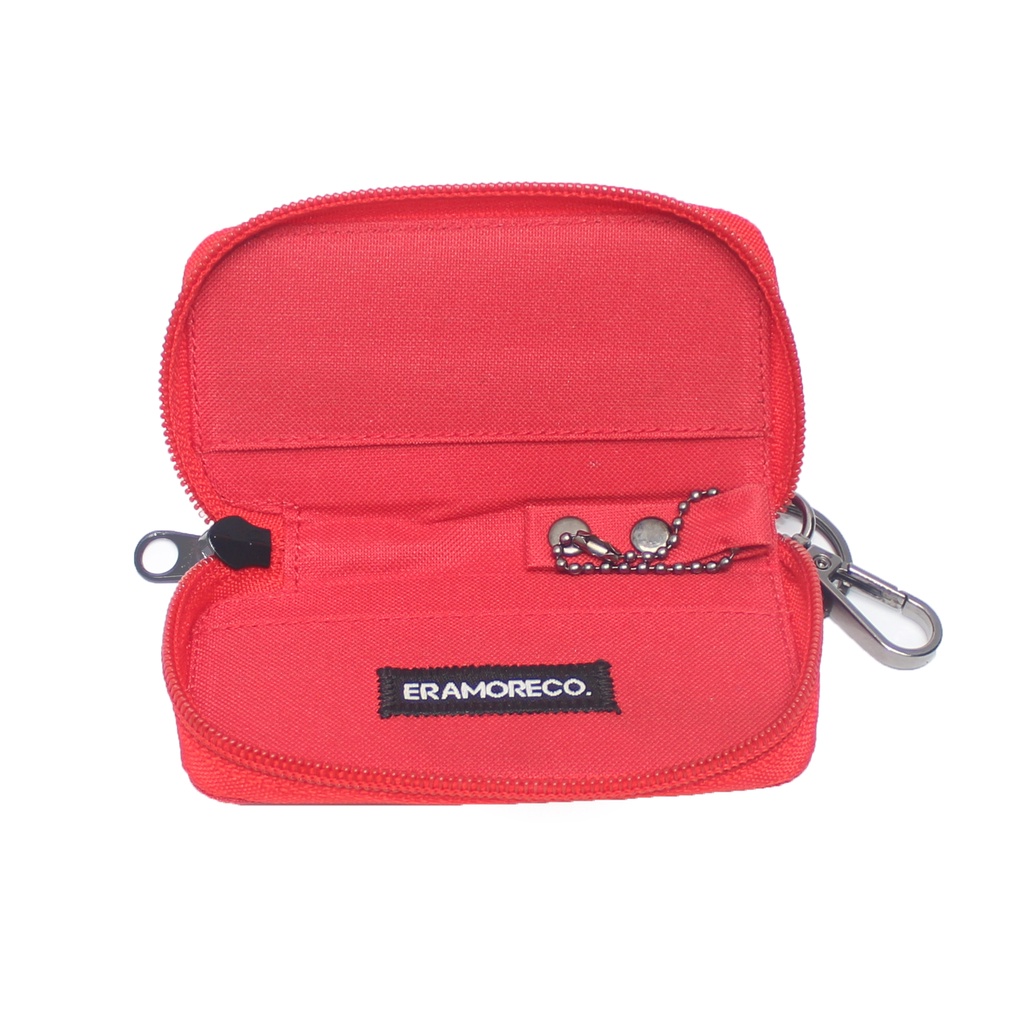 EMDS121 Gantungan Kunci Remote motor mobil keyless Dompet STNK - MERAH