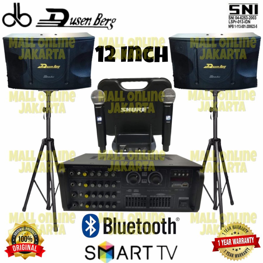 Paket Karaoke Dusenberg 12 inch Original Sound system SNI