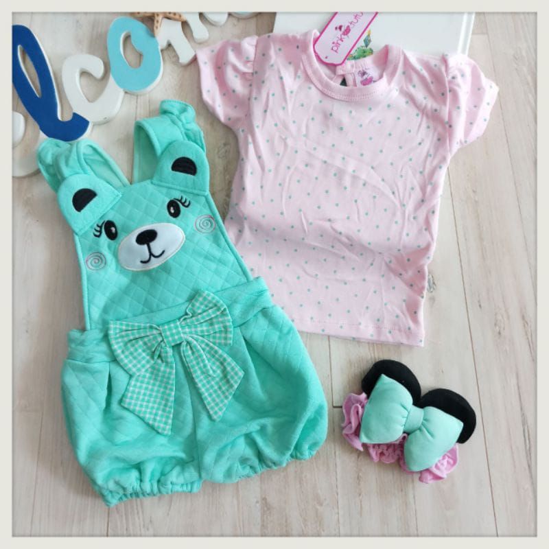 [0-18 bulan] Setelan bayi GI103 Baju bayi Perempuan Celana kodok Jumpsuit overall / Setelan Overall Anak Perempuan lucu FREE BANDO / SETELAN BAJU KAOS DAN OVERALL KODOK MOTIF UNICORN LUCU BESTSELLER FASHION ANAK BAYI CEWEK PERGI JALAN