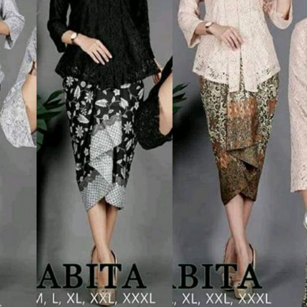 ● Nusa_Kebaya Setelan Kebaya Kutubaru Floy Brukat / Kebaya Kartini / Kebaya Wisuda / Kebaya Modern /
