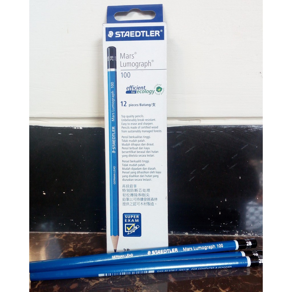 

Pensil Staedtler 2B Mars Lumograph untuk Ujian