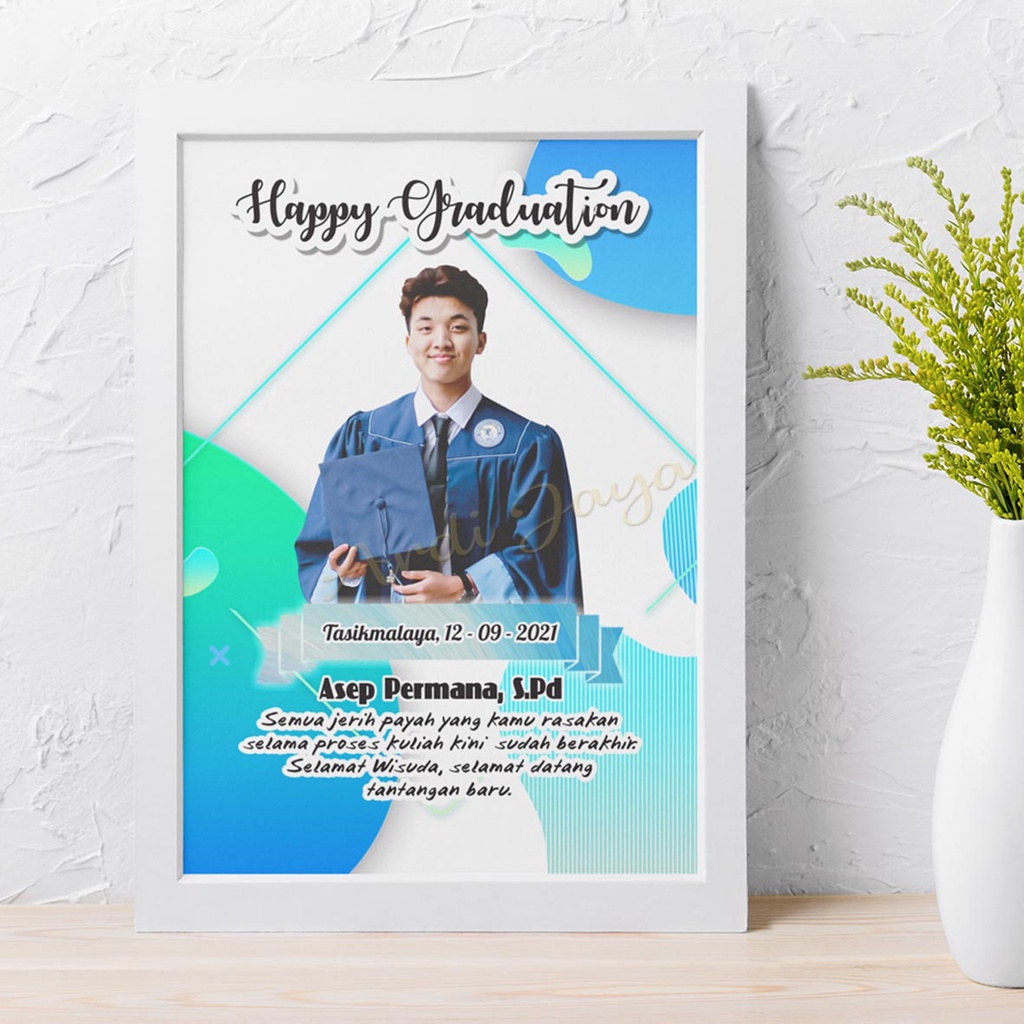 Kado  Wisuda Frame Foto murah Minimalis I Hadiah Wisuda Unik simpel ga ribet I Cowok cewek bisa