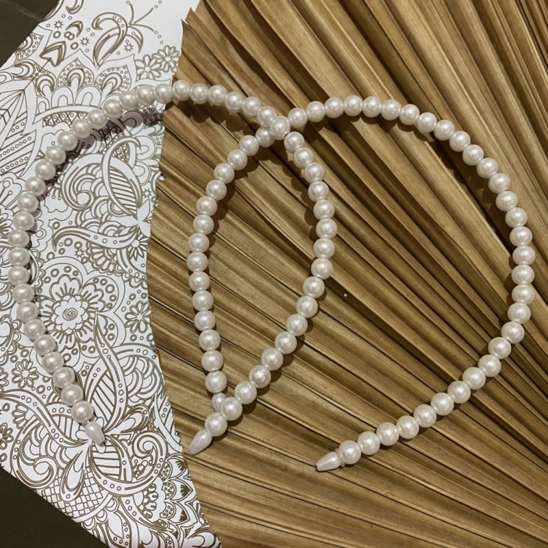 Bando Mutiara | bando murah | bando kekinian BANDO KOREA MUTIARA  / PEARL HEADBAND