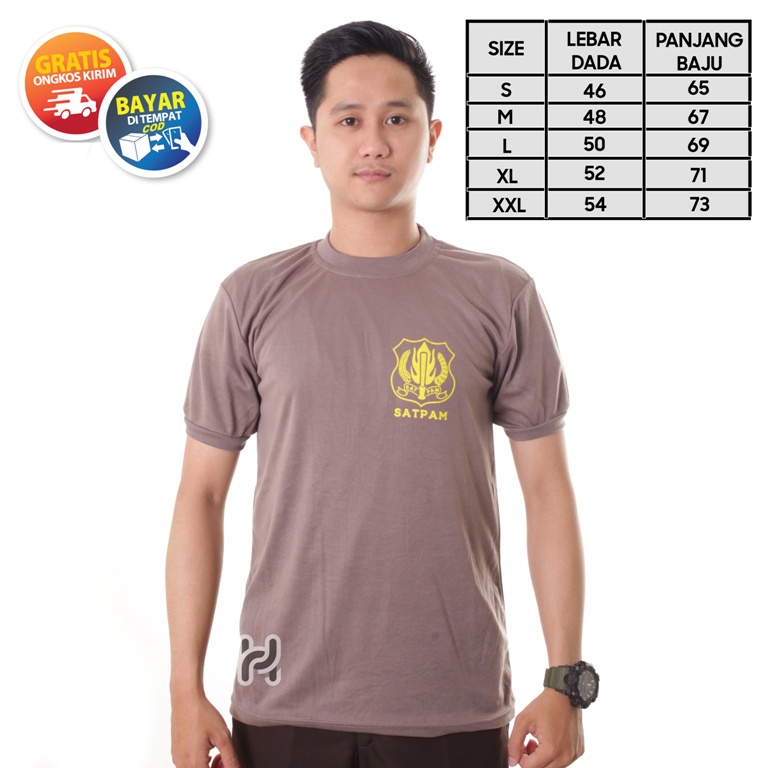 Kaos Security Kaos Dalam Satpam Kaos Satpam Terbaru Warna Cream Hitam Coklat Kaos Dalam Security SatpamTerbaru Kaos Security