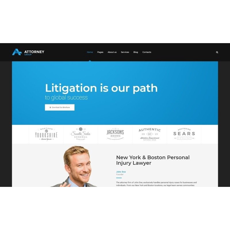 Attorney Group - Law Firm WordPress theme