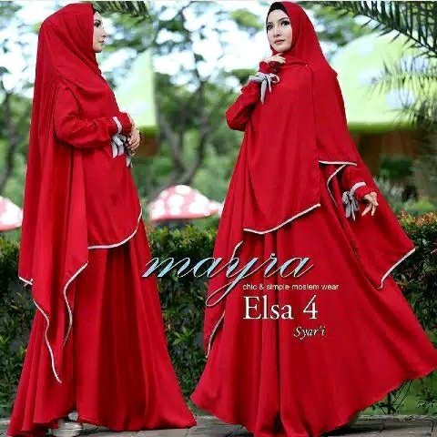 Baju Gamis Muslim Pakaian Wanita Gamis Mayra Syari