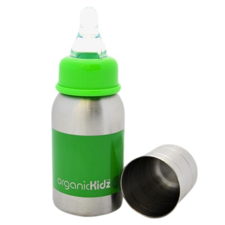 OrganicKidz 120ml Standard Neck Baby Bottle Botol Susu Stainless Organic Kidz