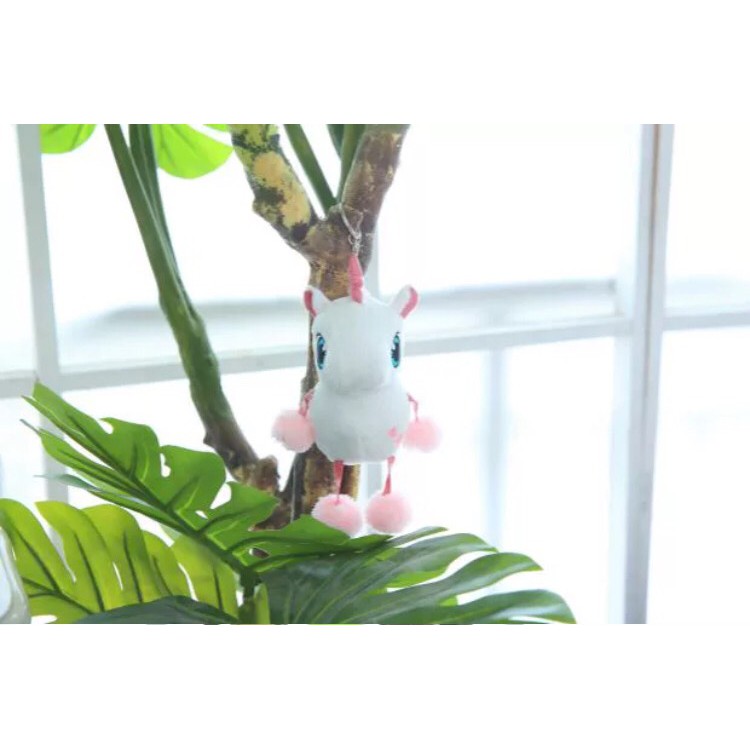 BONEKA GANTUNGAN KUDA UNICORN FLUFFY KEYCHAIN