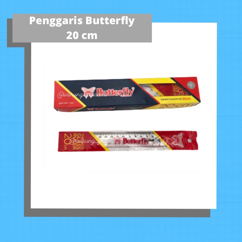 

Penggaris Butterfly 20 cm