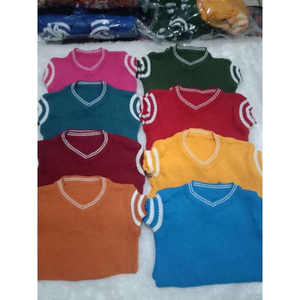 Unisex Vest Rompi Rajut Anak Usia 3-4 Tahun