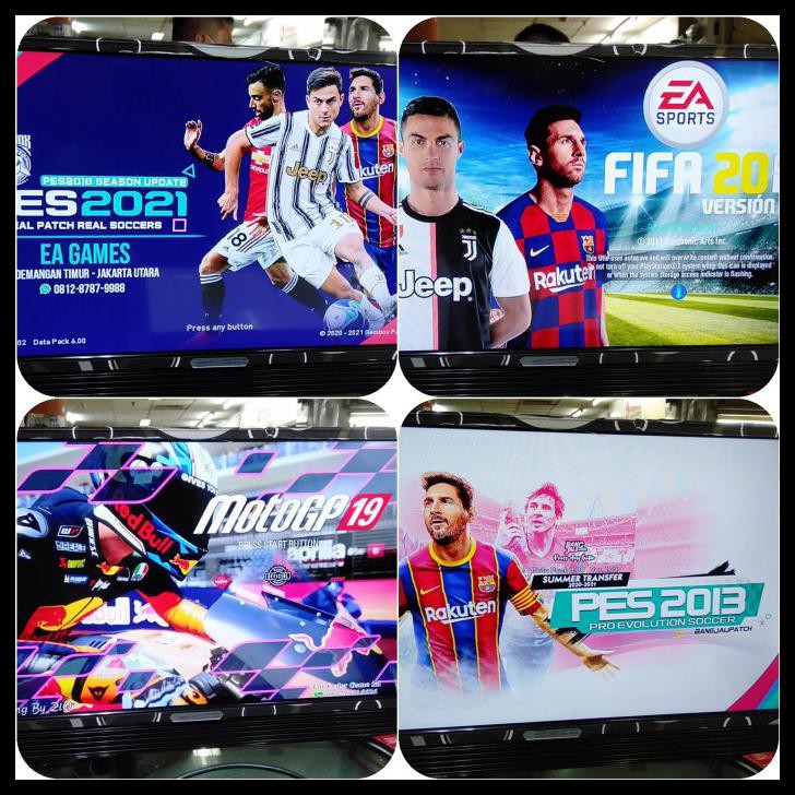 PS 3 FAT HARDIS 500 GB FULL GAMES PS3 SONY 2 STIK WIRLES VERSI TERBARU - 500 GB