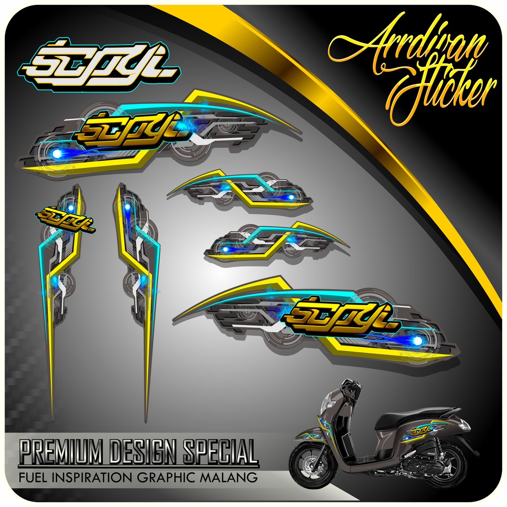 STRIPING SCOOPY THAILOOK  / STRIPING SCOOPY KONTES / STRIPING SCOOPY FREE NAME