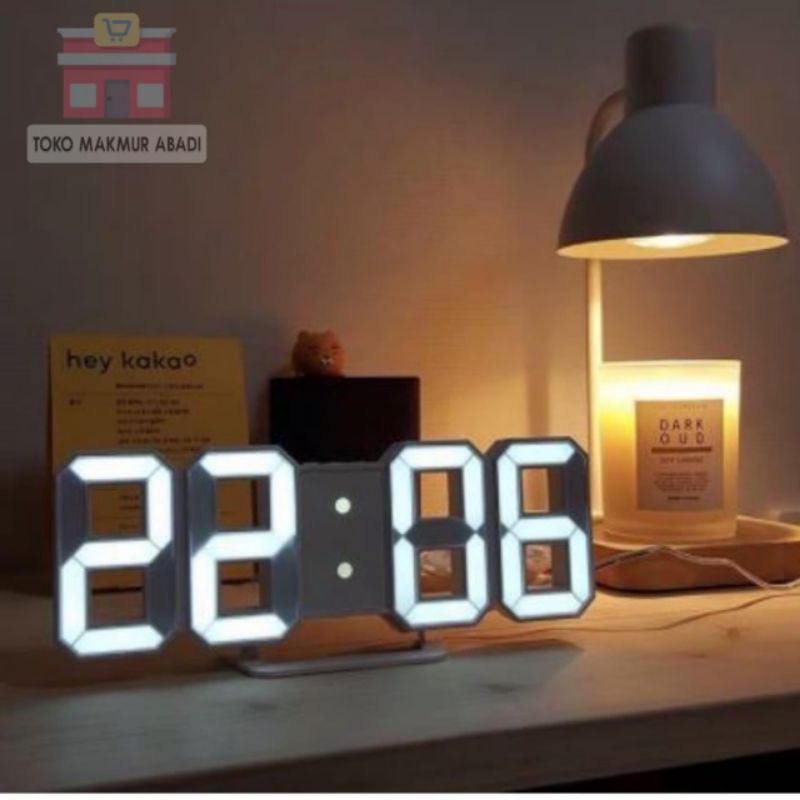 Taffware Jam Meja LED Digital Alarm Clock Temperatur Suhu - Jam Dinding LED 3D TRENDY