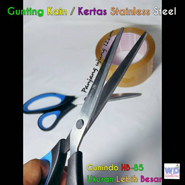 

Gunindo HB 85 Gunting Stainless Besar Bisa buat Kain Kertas