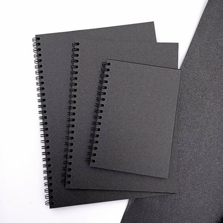 

SKETCHBOOK HITAM A6, A5, B5 / BUKU SKETSA HITAM / NOTEBOOK POLOS HITAM / BUKU TULIS HITAM POLOS