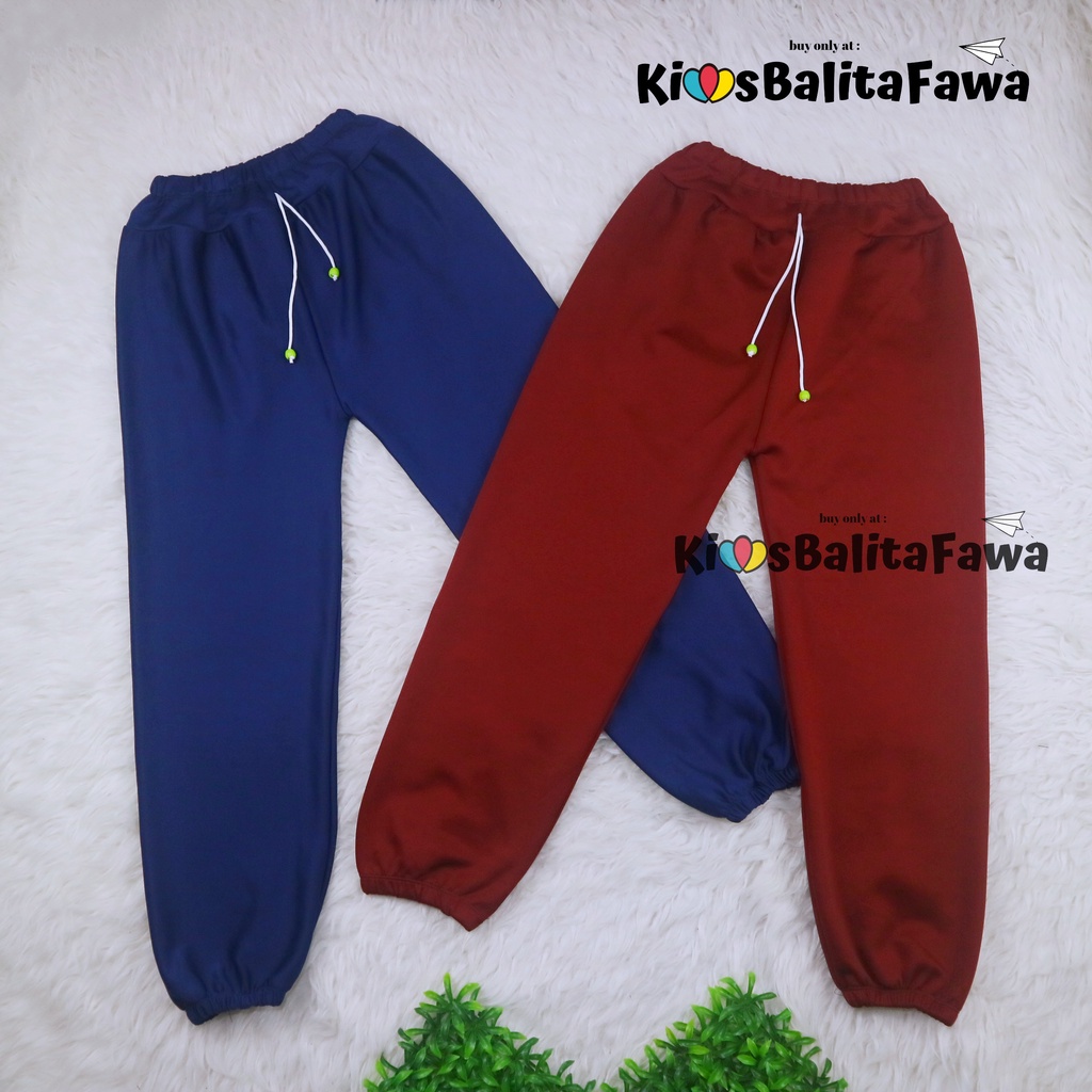 Jogger Molly Uk 8-10 Tahun / Pants Joger Celana Panjang Anak Perempuan Laki Laki Murah Grosir Polos