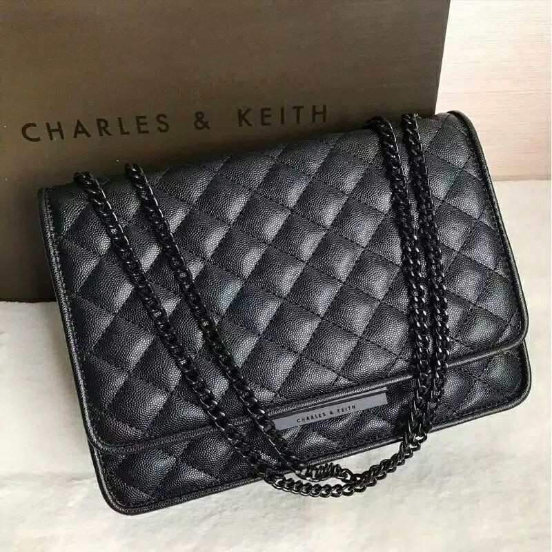 ck quilted shoulder bag