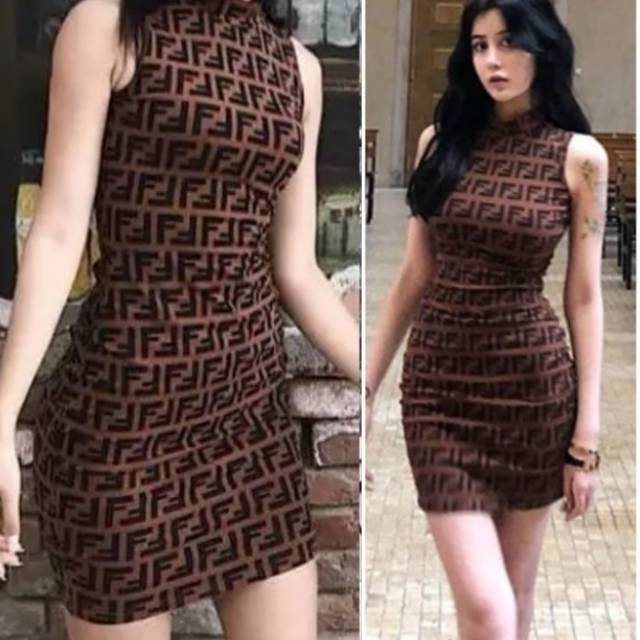fendi bodycon dress