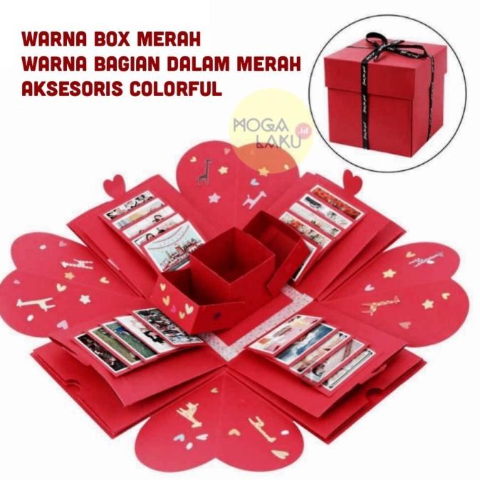 

DIY HADIAH VALENTINE GIFT EXPLOTION BOX DIY ALBUM KADO ANNIVERSARY DG654EAFVD