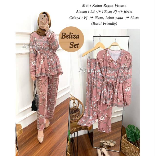 Setelan etnik | One set etnik flower | baju stelan | pajamas | set baju tidur