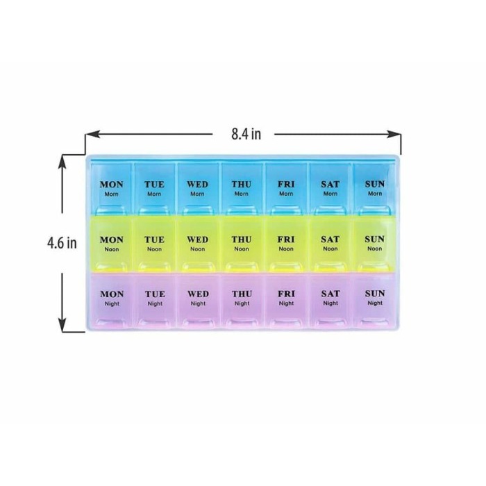 Kotak Obat Harian 3 X 7 = 21 Kotak Obat Tempat Obat 7 21 28 everyday