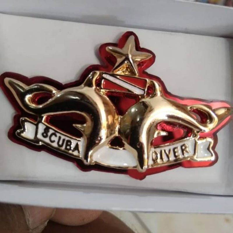 Brevet Wing Scuba Diver Akrilik Mirror