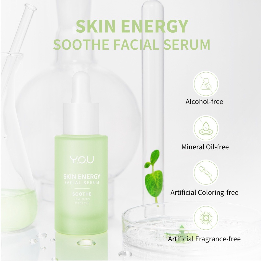 Y.O.U Skin Energy Face Serum | Brighten | Firm | Soothe | Hydrate | Balance 20ml Y.O.U