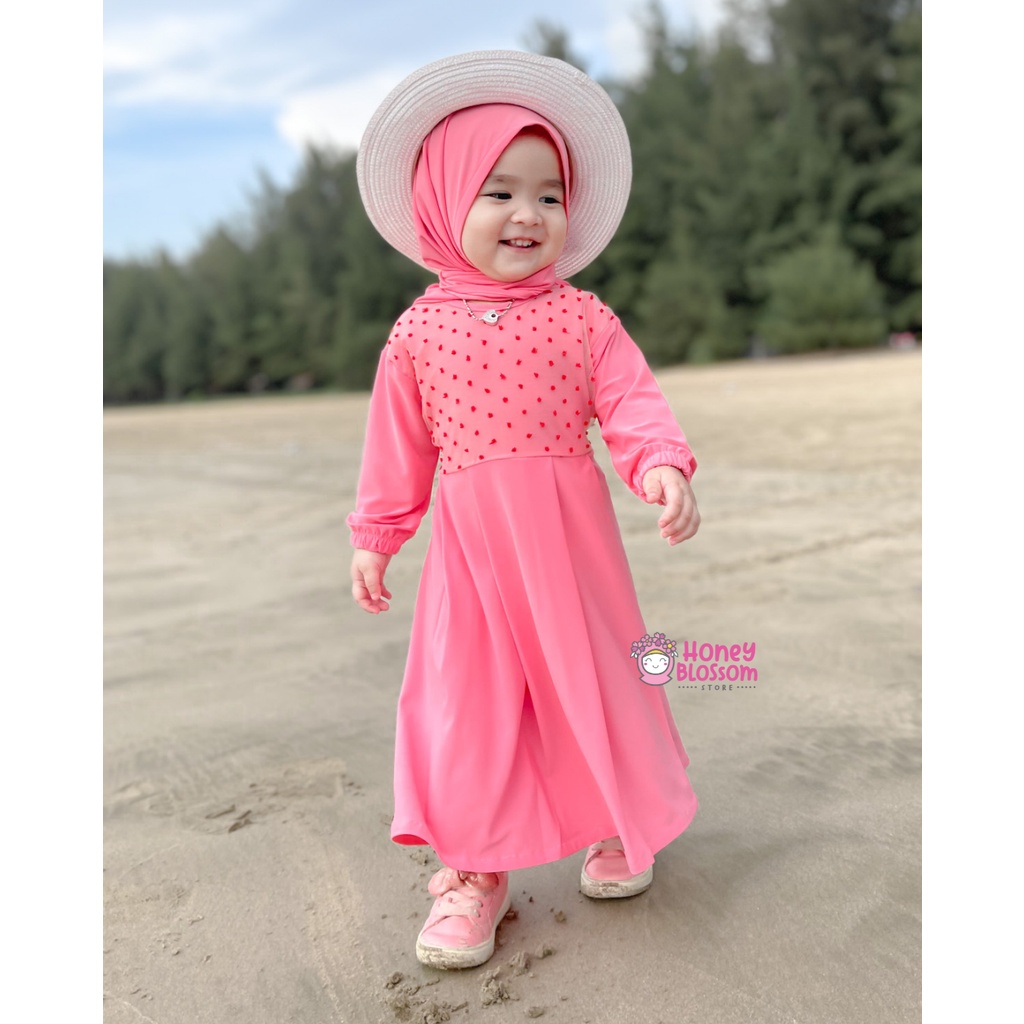 HONEYBLOSSOM gamis bayi perempuan / gamis bayi perempuan 1 tahun alesha series