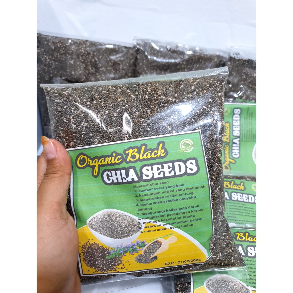 Organic Black Chia Seeds 500gr / Organic Chia Seed Mexico