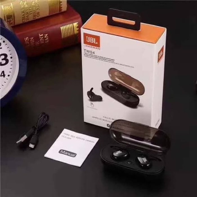 Headset Handfree Bluetooth JBL TWS-4 Wireless Earphone JBL TWS4 TWS 4