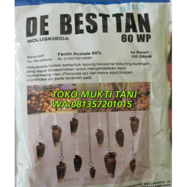 DE BESTTAN PLUS 60 WP PEMBASMI SIPUT SAWAH