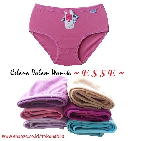 3pcs CELANA DALAM WANITA MEREK ESSE UNDERWARE Uk M, L,XL, XXL,XXXL