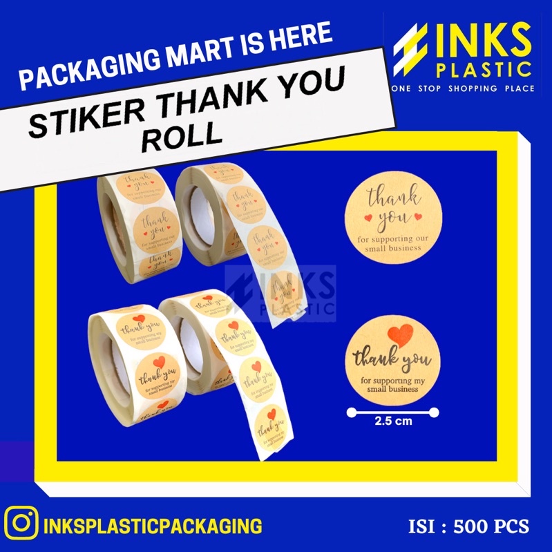 

STIKER THANK YOU ROLL