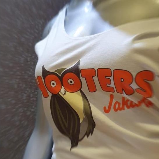 Kaos wanita singlet Tank top Hooters Original pilih 3 pcs