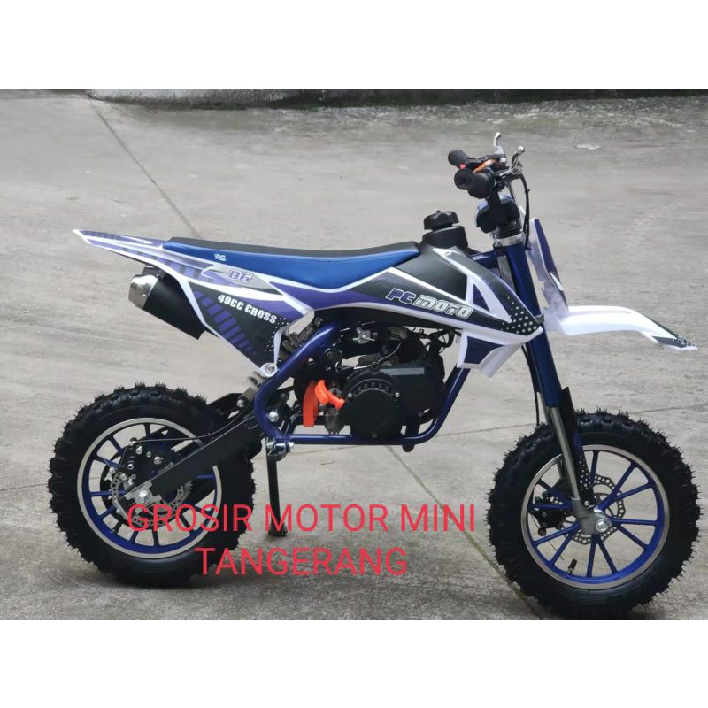 MOTOR MEDIUM TRAIL PC 50CC NEW  DOUBLE KNALPOT(2 SLINCER)~MOTOR CROSS TRAIL 50CC