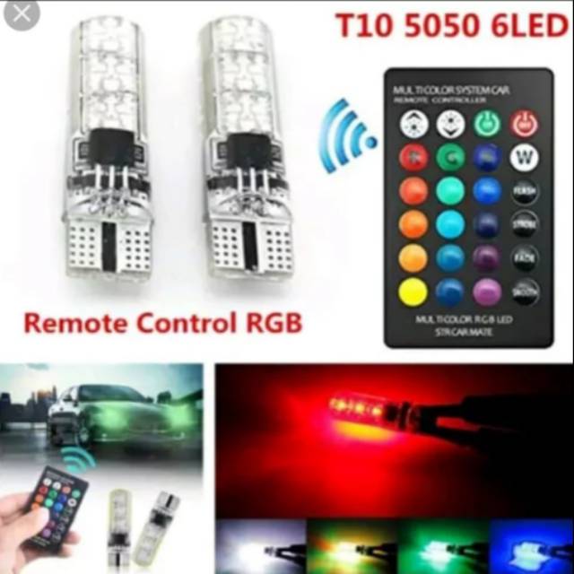 LAMPU SEN JELLY REMOT T10 FLASH - SEIN JELLY RGB REMOTE