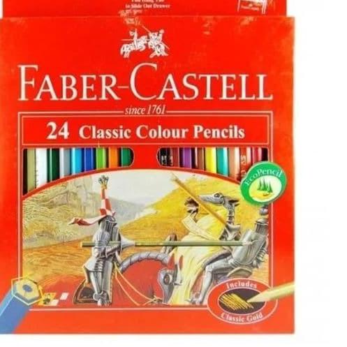 

➴ PENSIL WARNA FABER CASTELL 24 WARNA CLASSIC ❆