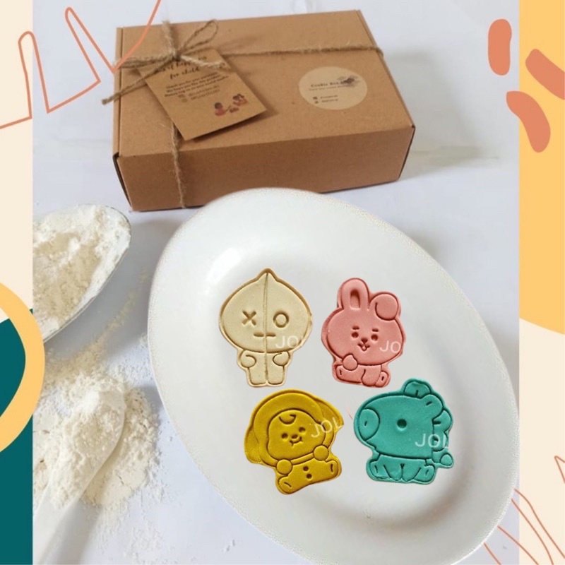 

cookies kit diy BT21 set A| Diy cookies kit | cookies box kit diy | cookies decoration | cookies hampers ultah | cookies goodiebag ultah | menghias cookies set