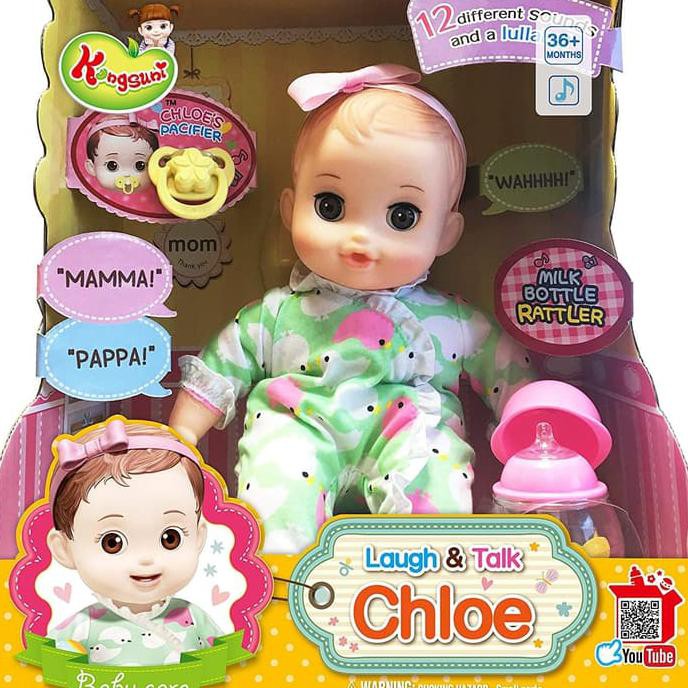 Boneka Kongsuni Laugh And Talk Chloe Baby Doll Young Toys Original - Termurah 