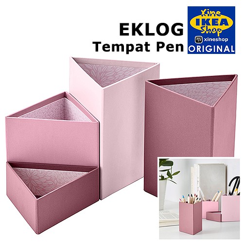 

EKLOG Kotak Pen 4 Pcs Pink